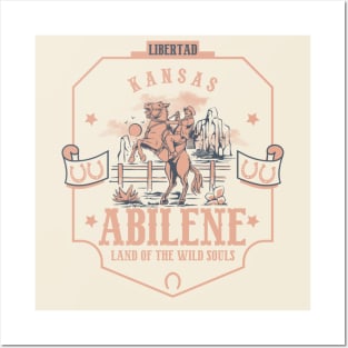 Abilene Kansas wild west town Posters and Art